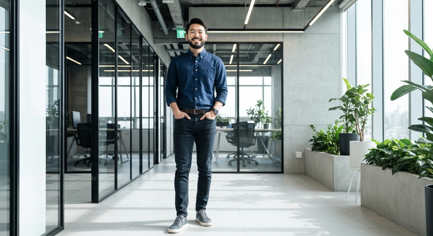 開発未経験の文系出身でありながら、市場の歪みを見抜きプラットフォームを立ち上げた若き起業家（イメージ）