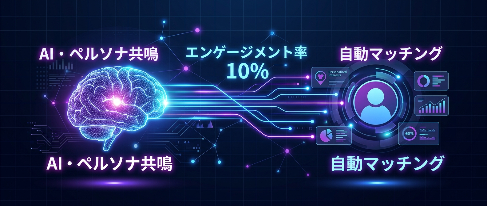 AIがフォロワーとの関係性を数値化する「AI・ペルソナ共鳴」