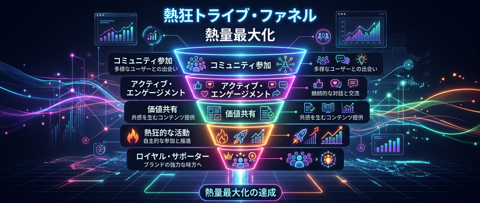 機能追加ではなく、ファン同士の熱量を最大化する「熱狂トライブ・ファネル」