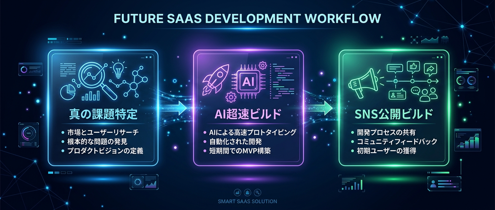 明日から実践できる「AI超速ビルド」のコアステップ。