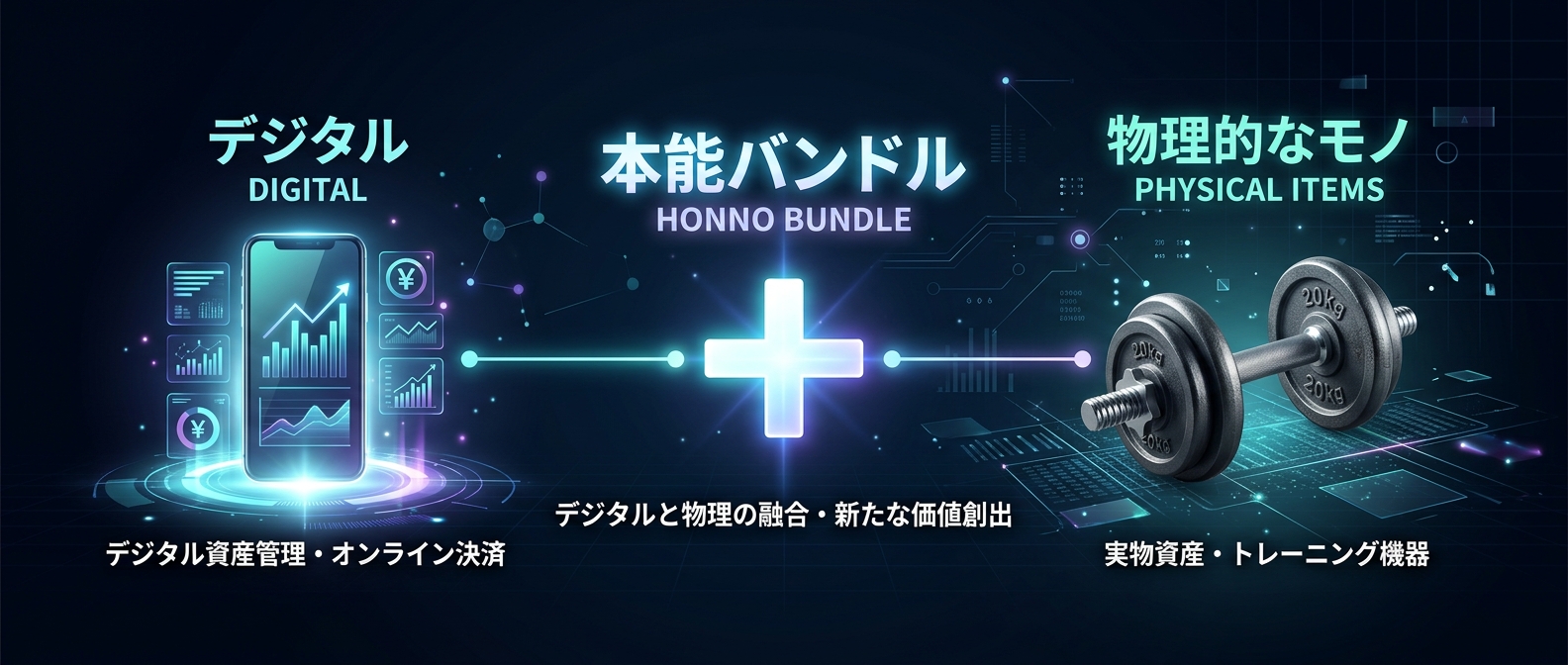 デジタルコンテンツに物理的なモノを掛け合わせる「本能バンドル」。