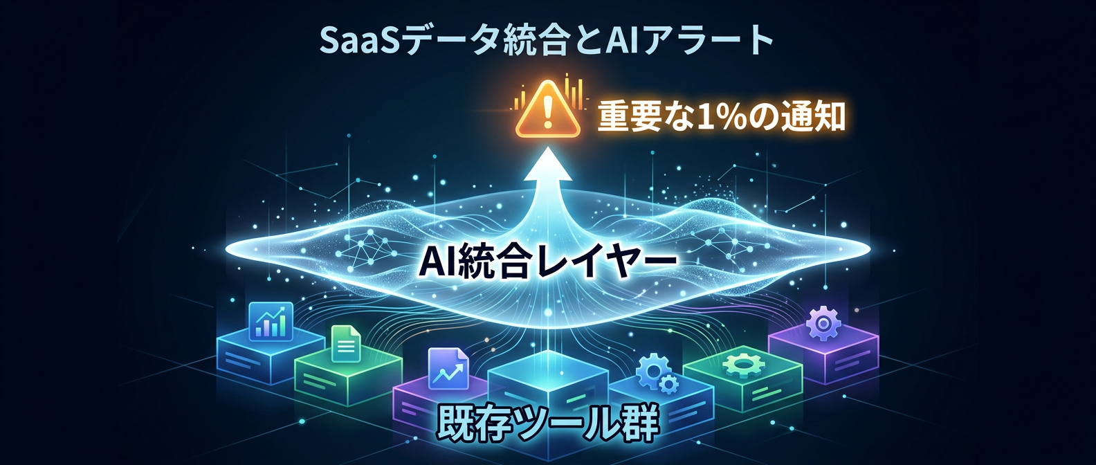 既存ツールを否定せず、その上に被せる「統合レイヤー」の概念