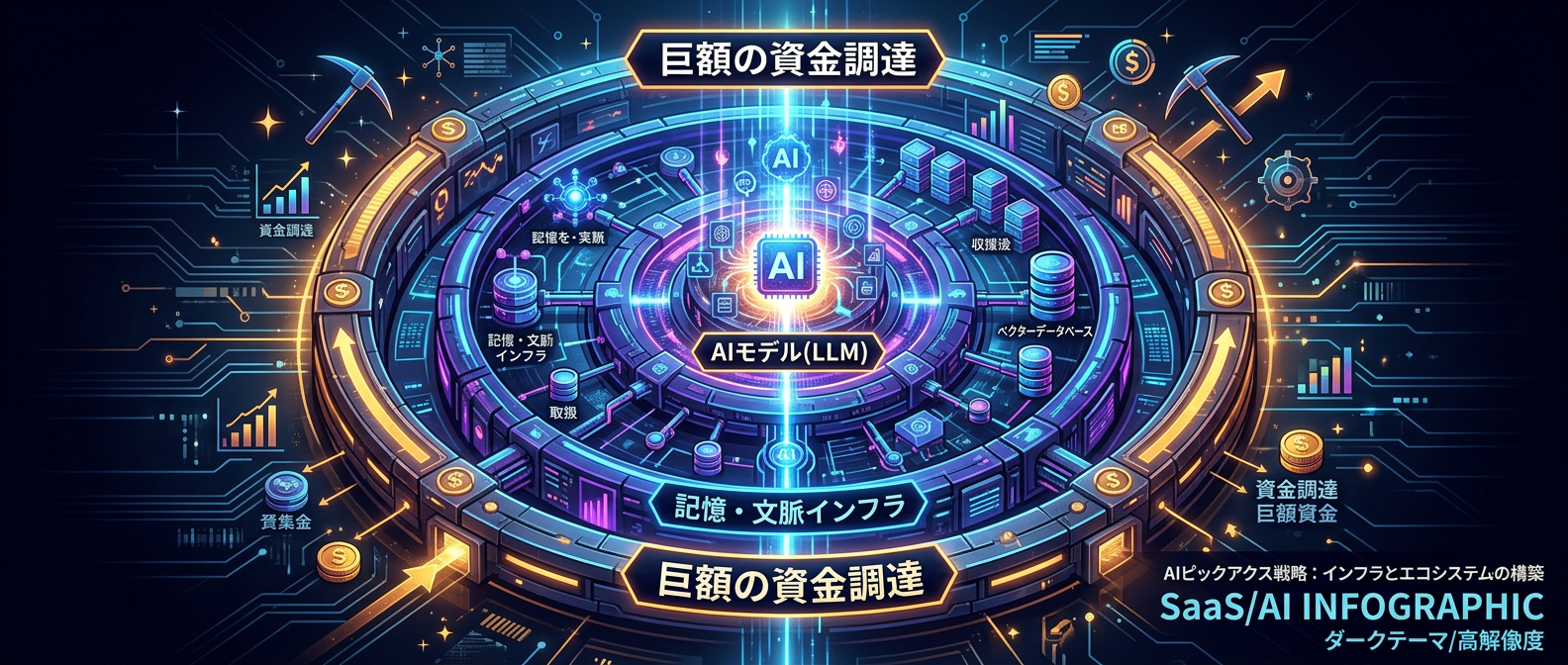 巨人が戦うLLMの土俵を避け、周辺インフラで巨額の富を築いた先駆者たち