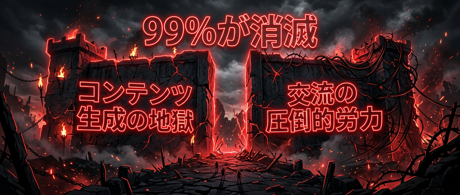 99%の人が直面し、消滅していく2つの壁