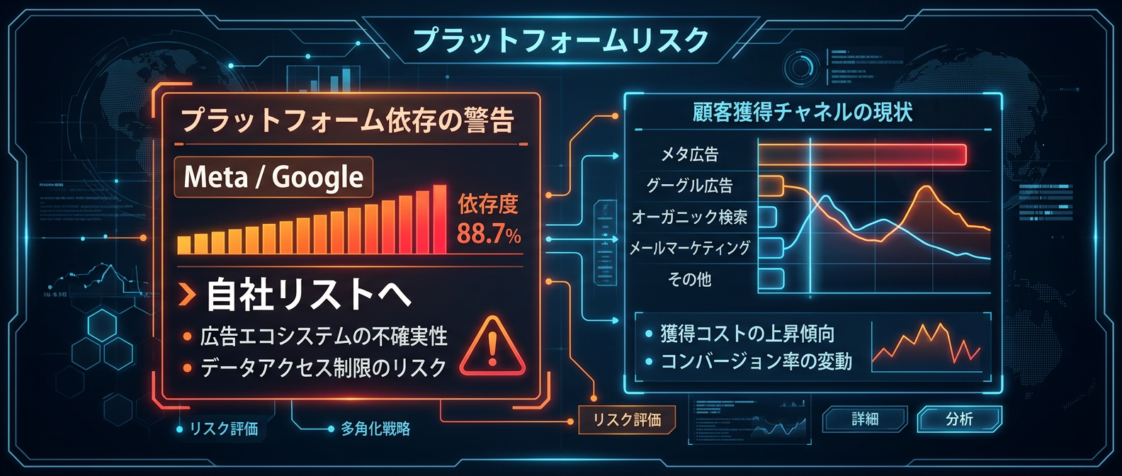 プラットフォーム依存の危険性と自社資産化の重要性