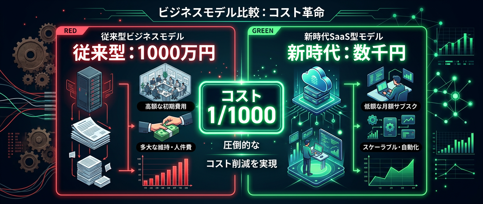 AIによる開発コストの破壊的圧縮