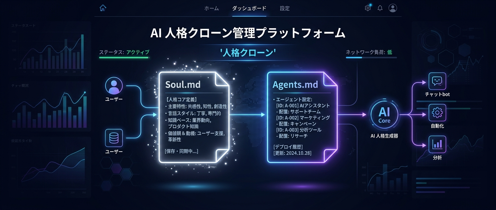 テキストファイル数行でAIの人格を制御する「人格クローン・マトリクス」