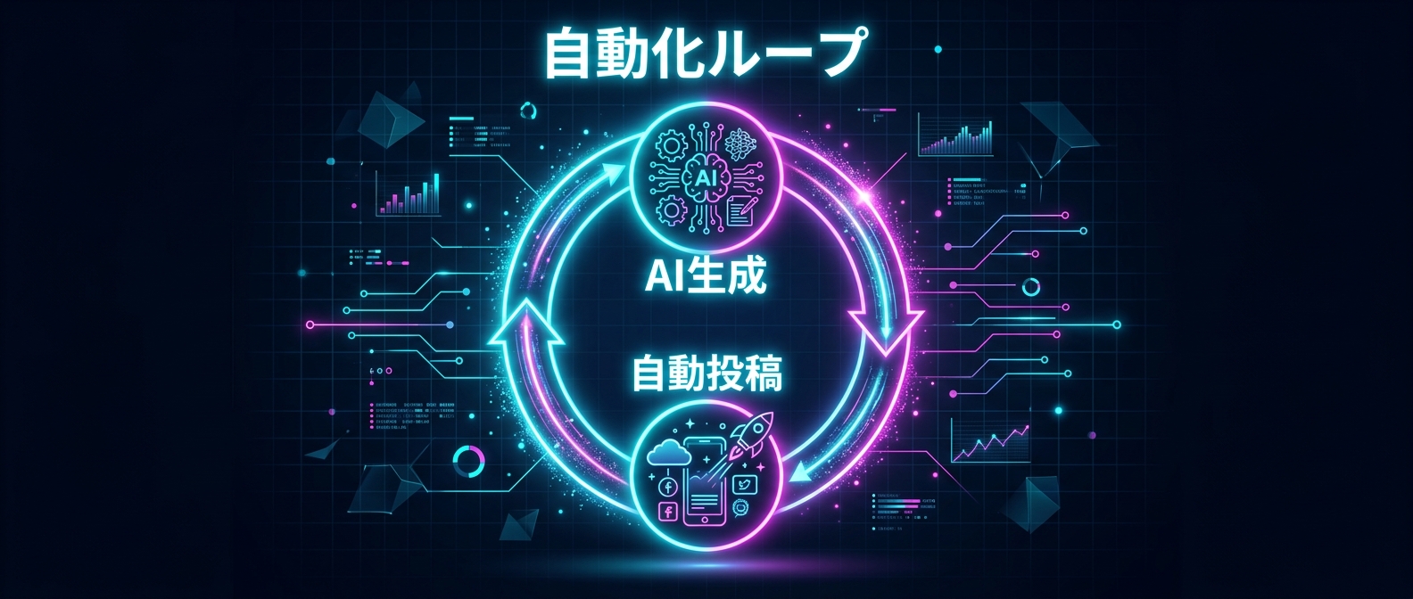 寝ている間もコンテンツを生み出し続ける自動化ループ