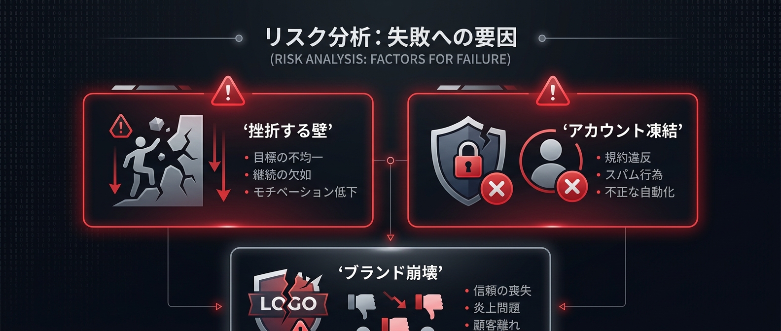 99%が直面する「アカウント凍結」と「ブランド崩壊」の壁