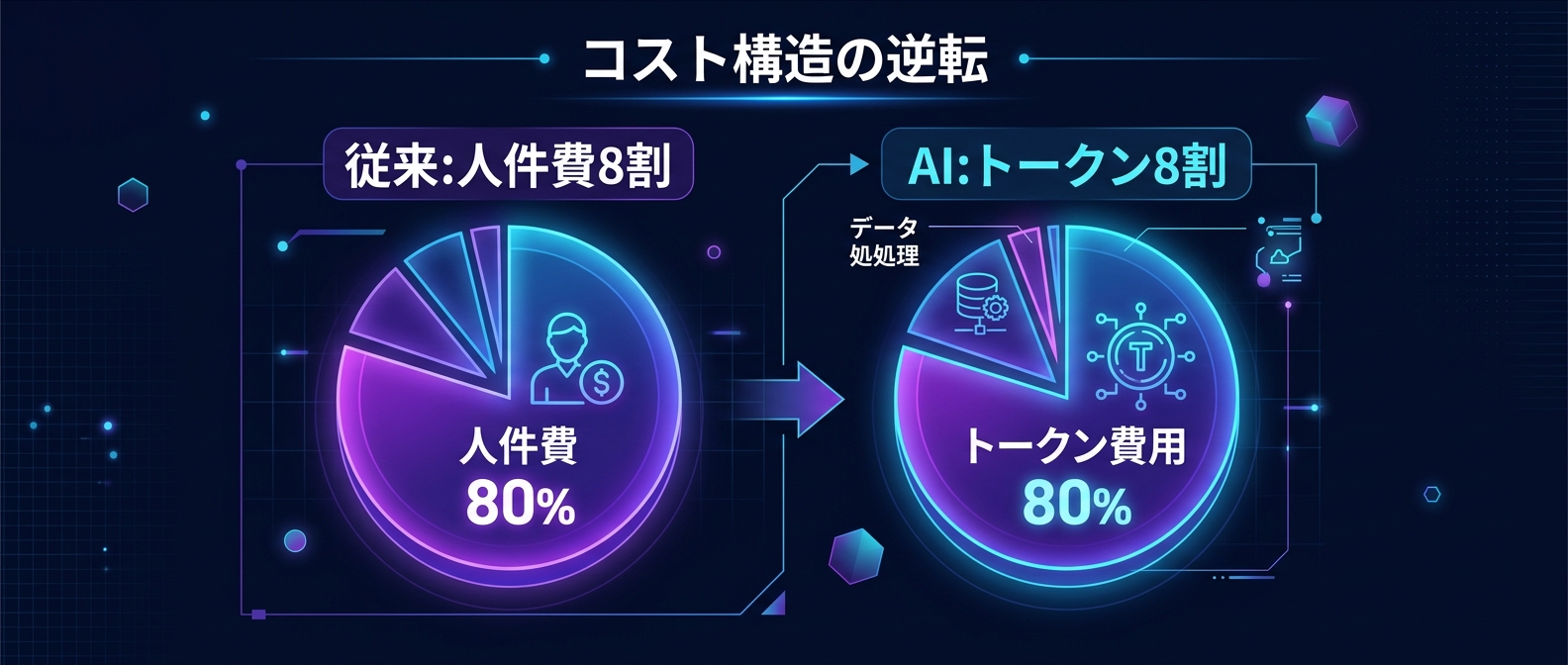 AIによるコスト構造の完全な逆転