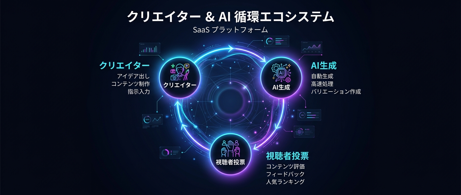 共創型AI・エンゲージメント・ループの構造