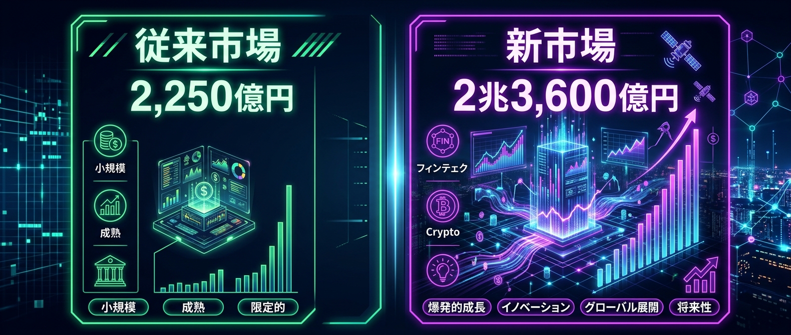 コスト破壊によって市場規模（TAM）は10倍以上に膨れ上がる