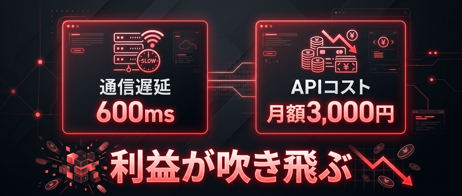 クラウドAPI依存による致命的な遅延とコスト
