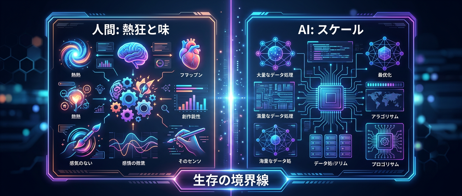 人間とAIの役割を分ける「生存の境界線」