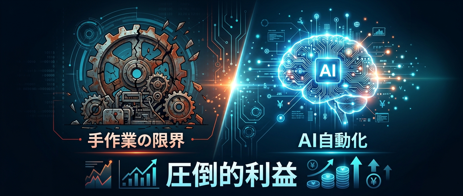 手作業の限界を突破する「AI自動化」という最適解