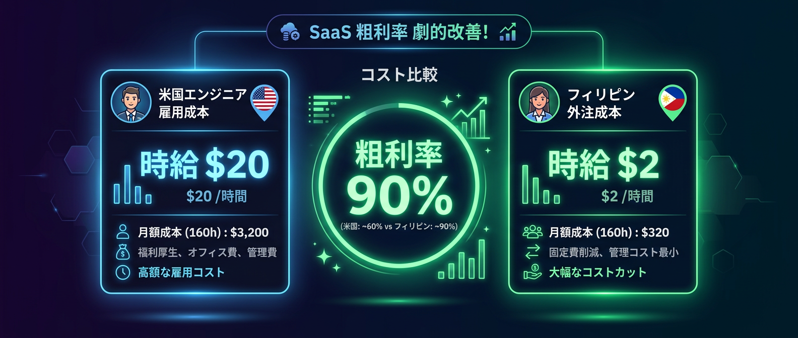 時給差額がもたらす異常な粗利率のシミュレーション
