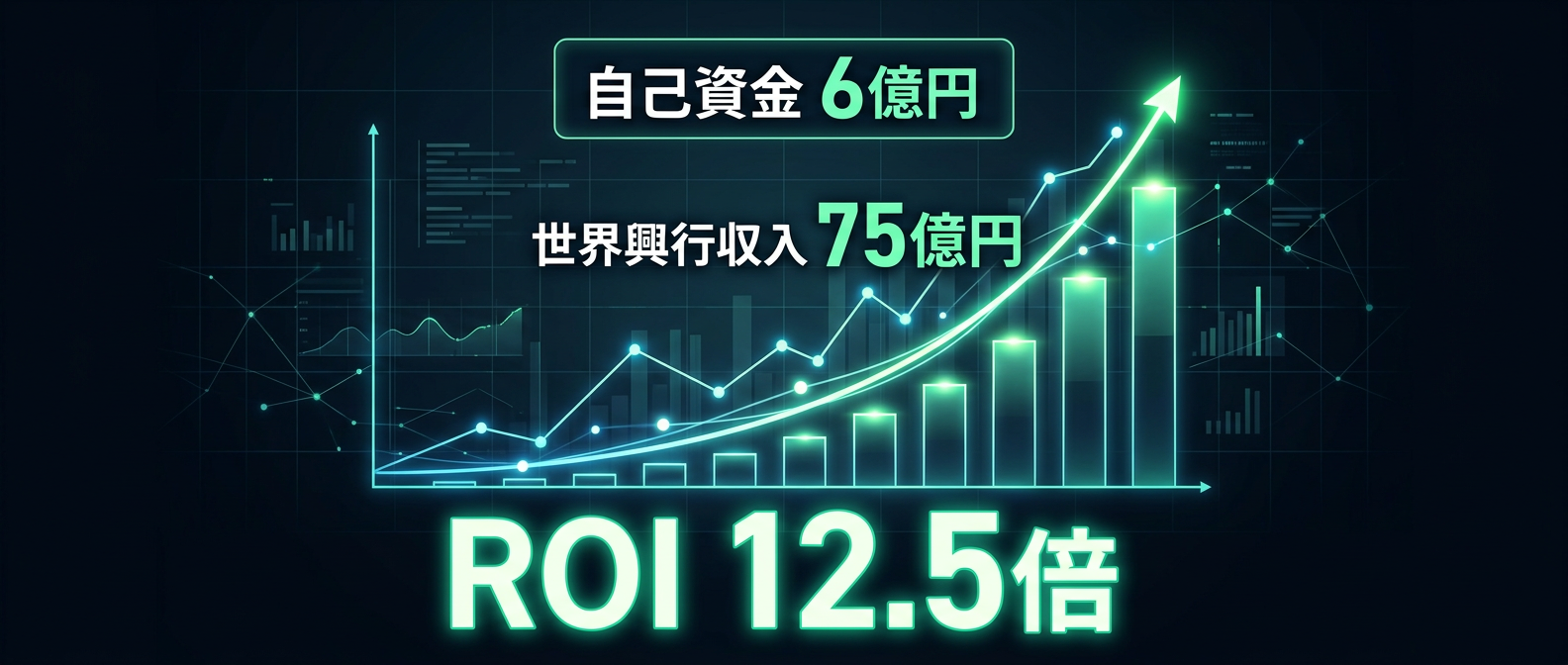 狂気の投資回収率（ROI）12.5倍のシミュレーション。