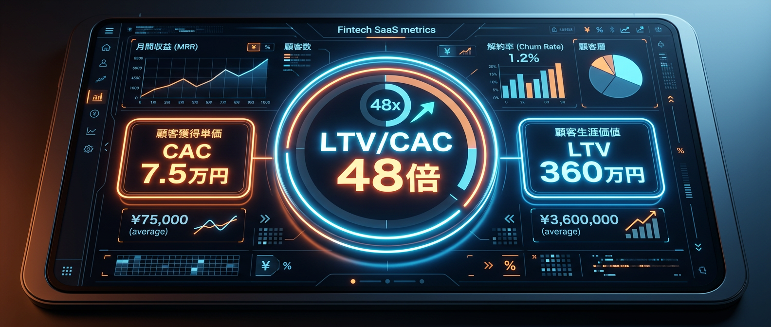 ニッチ特化が引き起こす、驚異的なLTV/CAC比率。