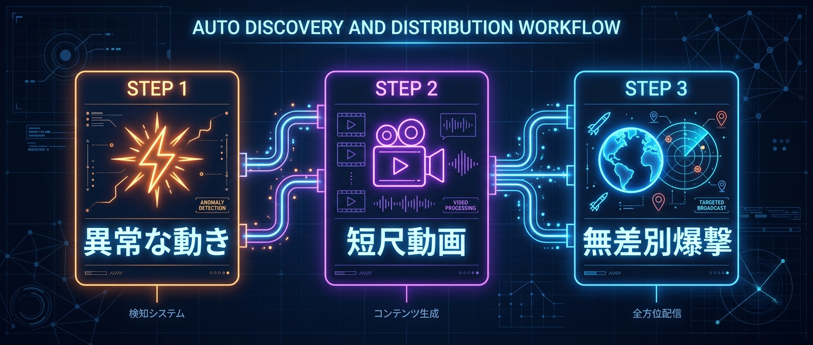 視覚的バイラル・モートを構築するステップ。