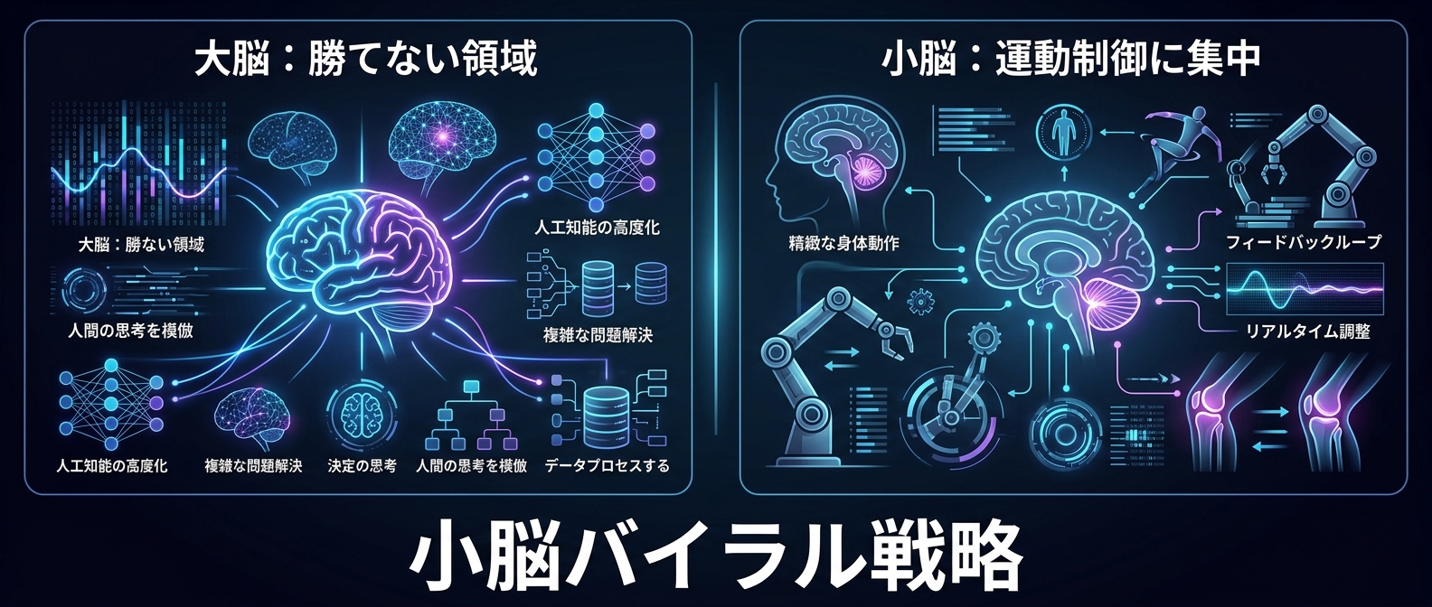 勝てない領域を捨て、勝てる領域に全振りする「小脳バイラル戦略」