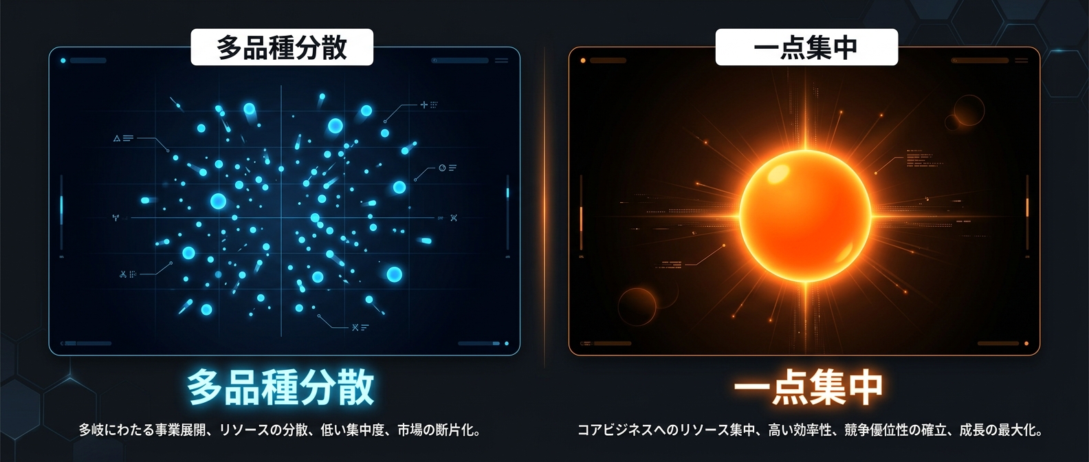 多品種分散から「極点・メガバズ」への転換