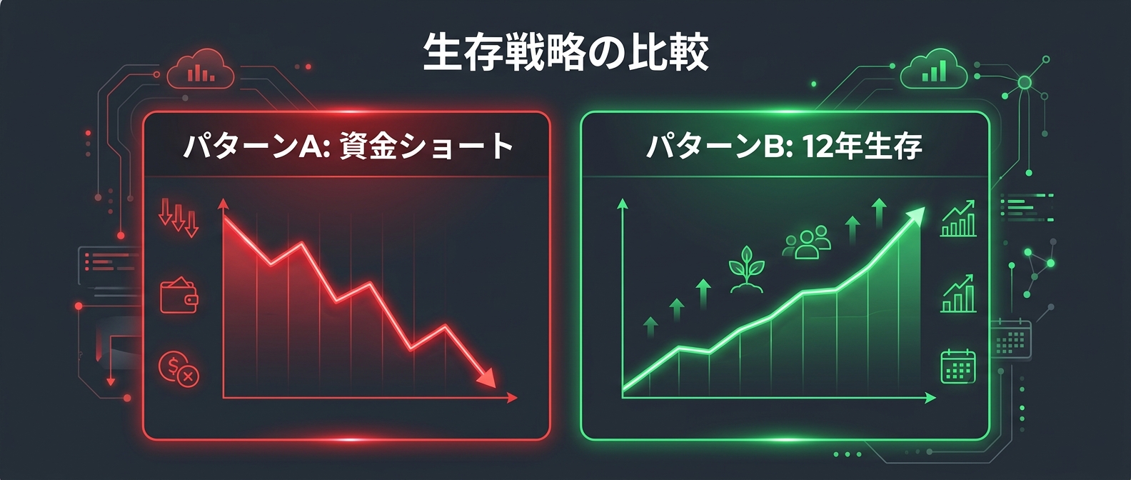 生存戦略のROI（投資対効果）比較