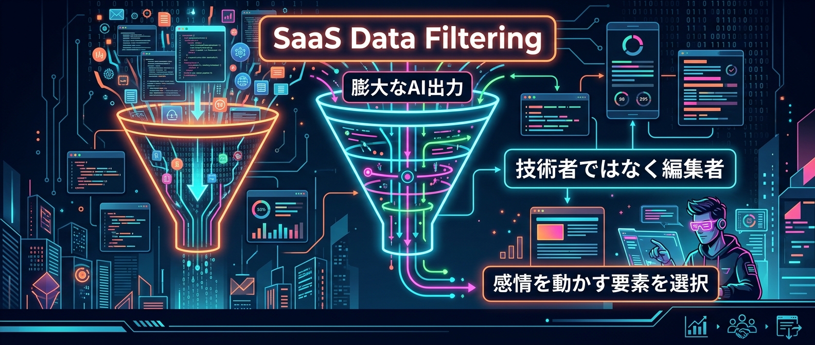 技術者ではなく「編集者」として感情を動かす要素を選ぶ