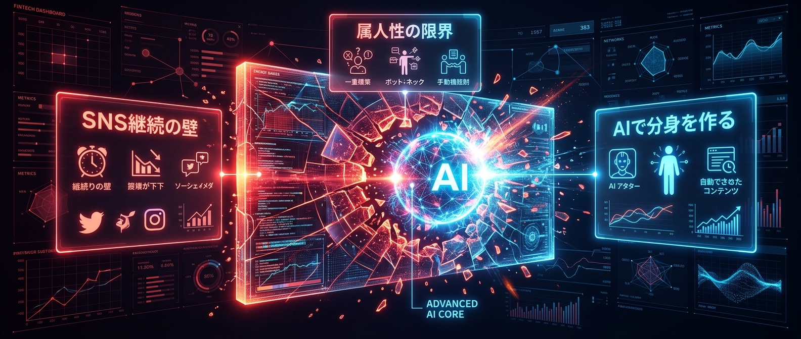 99%が直面する「SNS継続の壁」とAIによる解決策