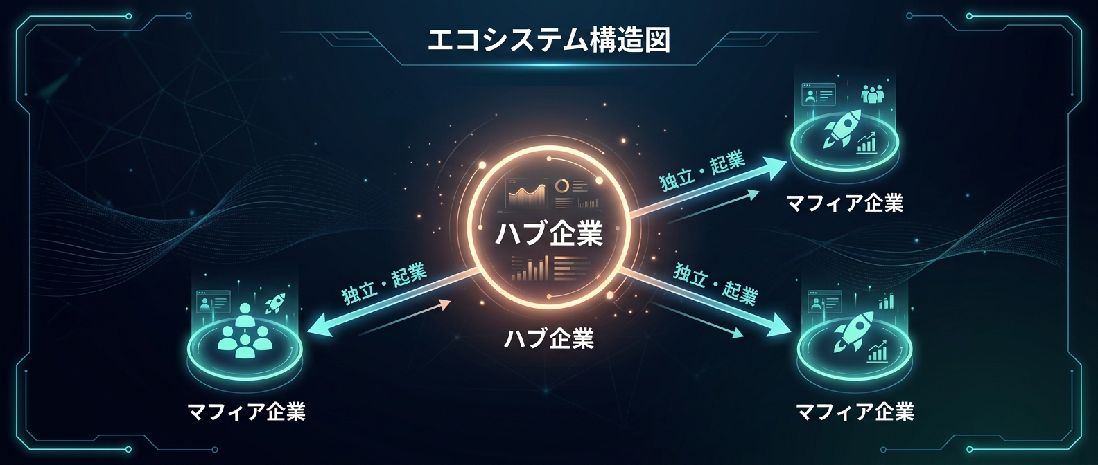 1つの企業から次々と起業家が生まれる「マフィア・ハブ戦略」の構造
