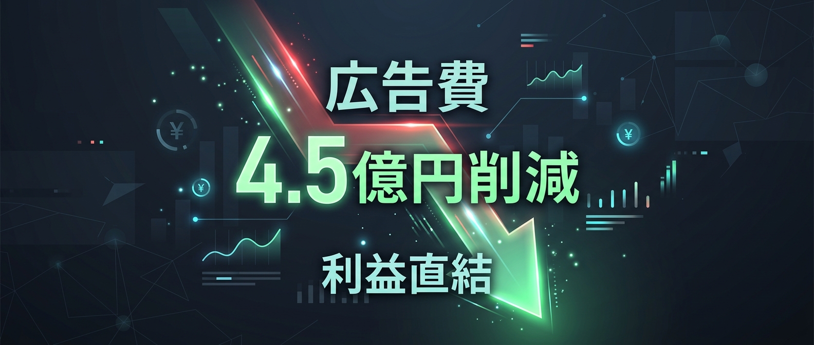 ファウンダーブランドによる圧倒的な広告費削減効果