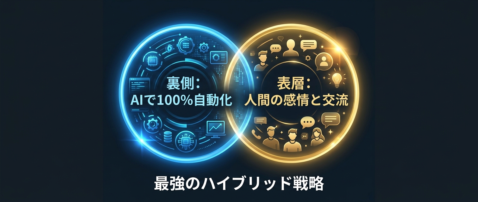 自動化と手動の境界線を引くハイブリッド戦略