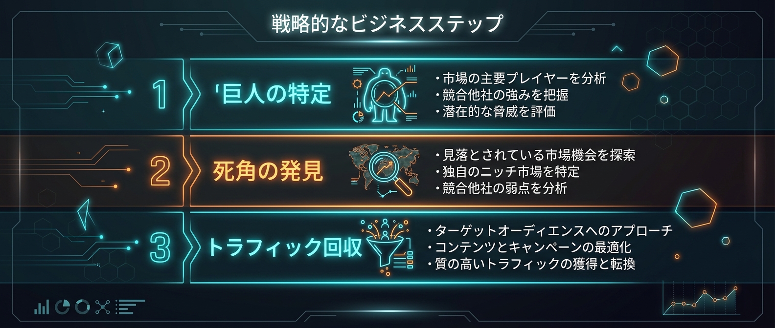 SNSマーケティングにおける巨影ハイジャックのステップ