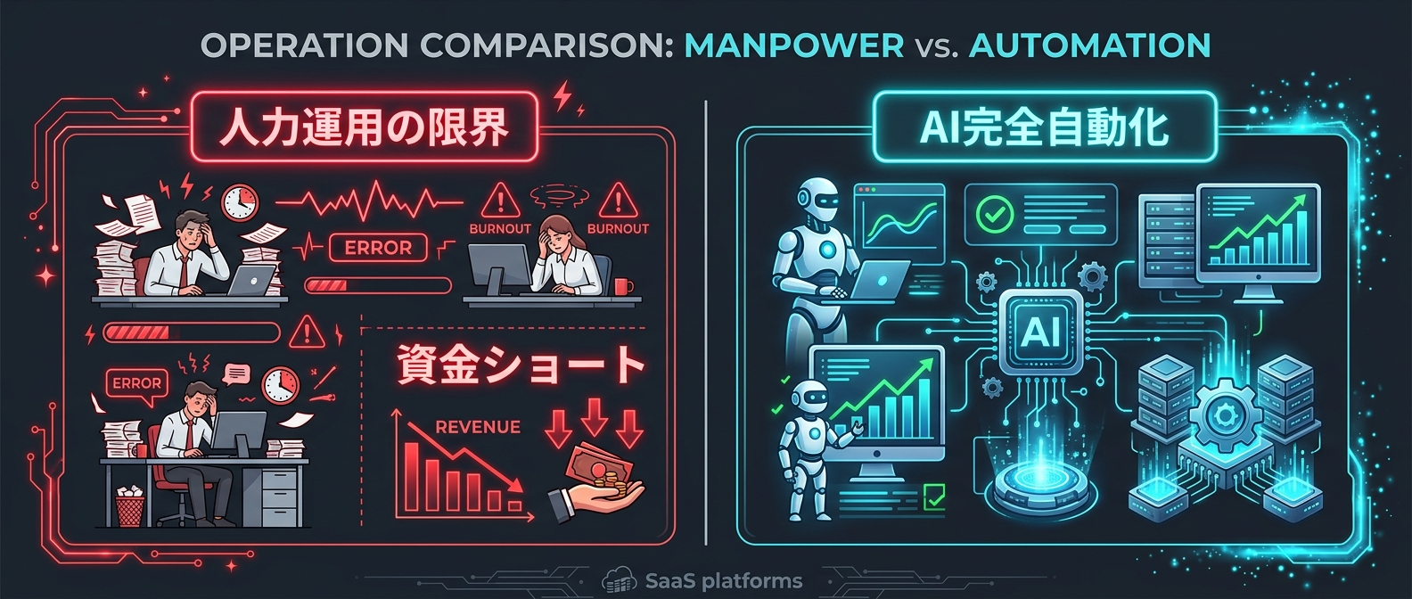 人力運用の限界とAI自動化による解決策