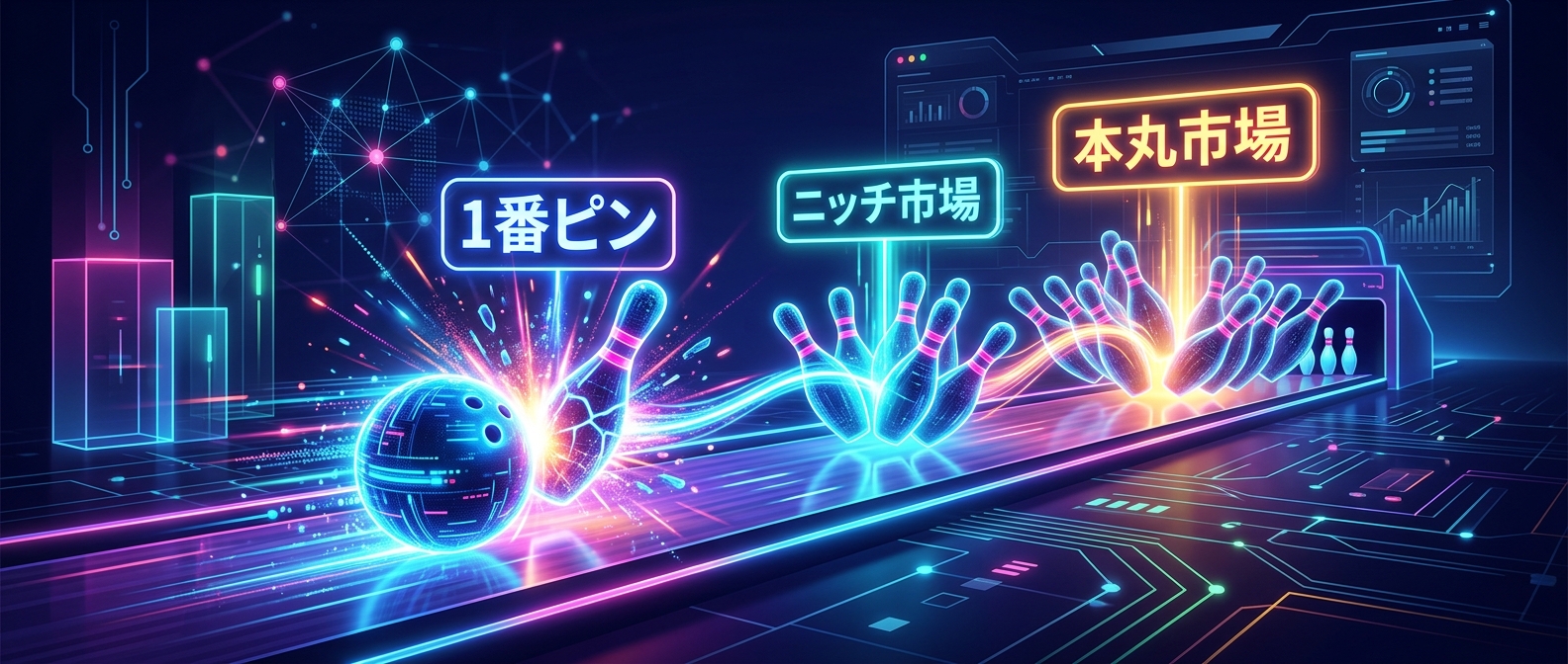 巨人を喰らう「ボウリングピン戦略」