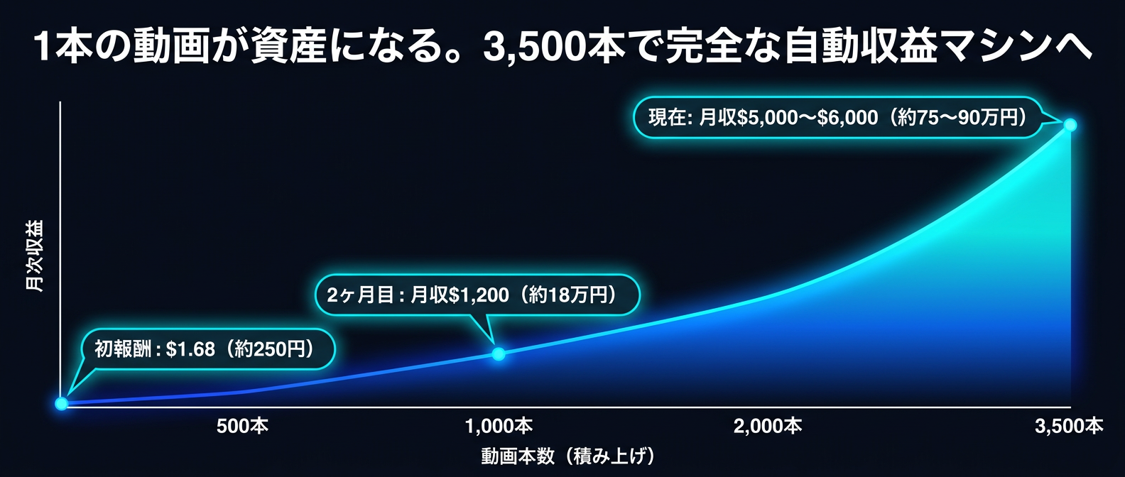 マイクロ・アセットが積み上がるほど、収益は指数関数的に伸びる。複利の暴力。