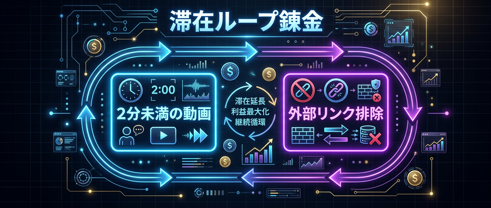 プラットフォームのアルゴリズムをハックする「滞在ループ錬金」