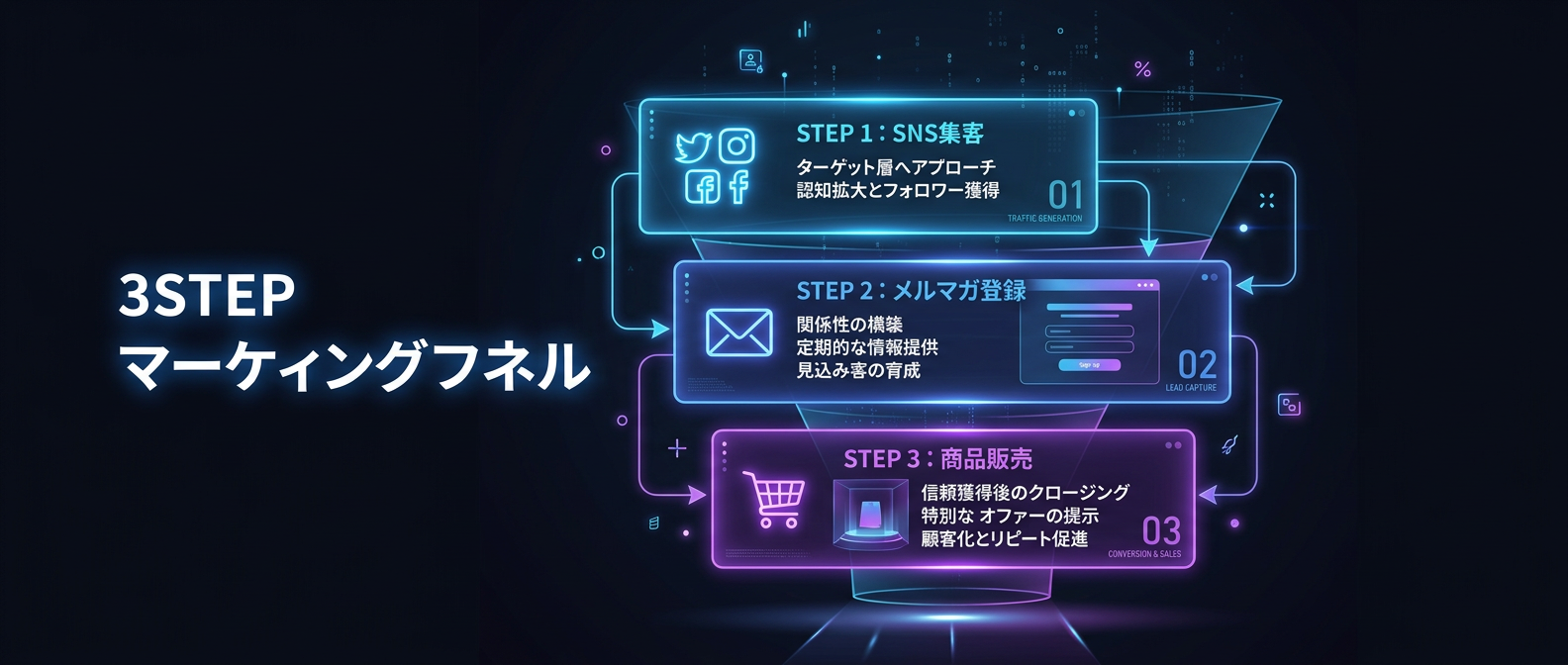 Googleに依存しない「SNS×リスト複利」の3ステップ構造