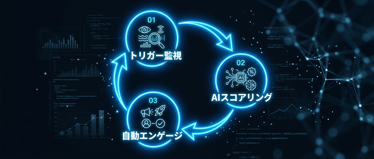 SNSにおけるゼロ秒エンゲージの自動化ループ