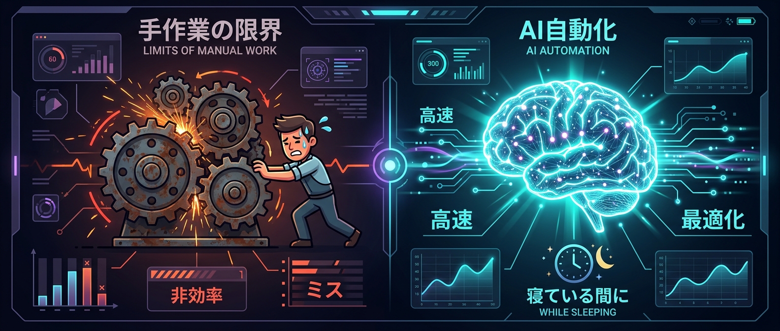 手作業による時間消失を防ぐAI自動化の仕組み