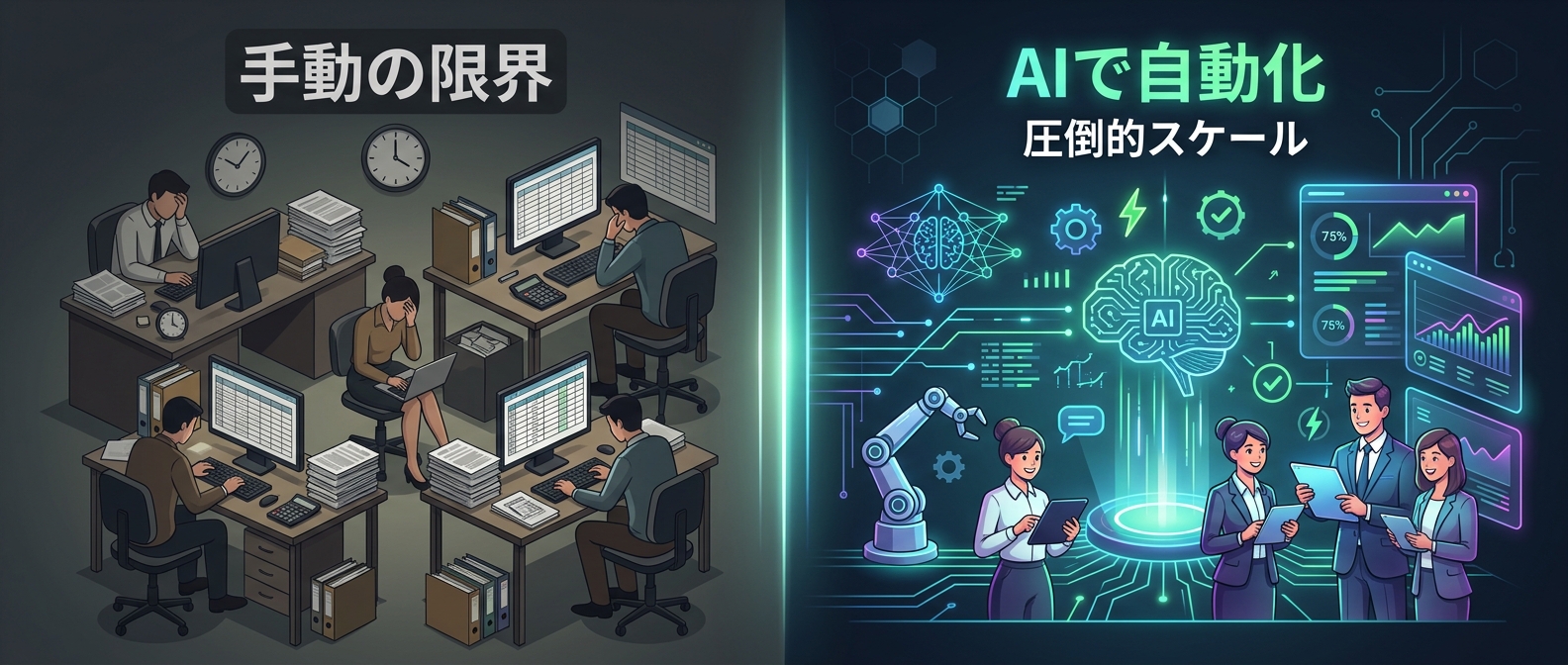 AIが「泥臭さ」をスケールさせる