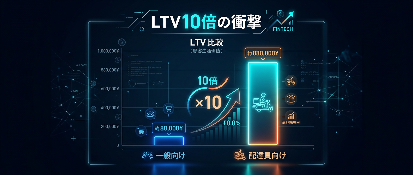 ターゲットを変えるだけでLTV（顧客生涯価値）が10倍に跳ね上がる