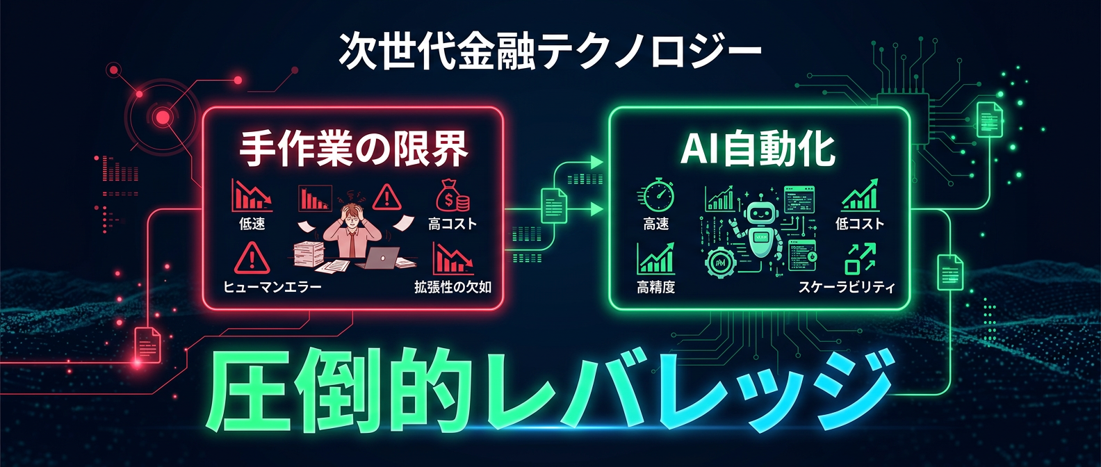 手作業の限界を突破するAI自動化のレバレッジ