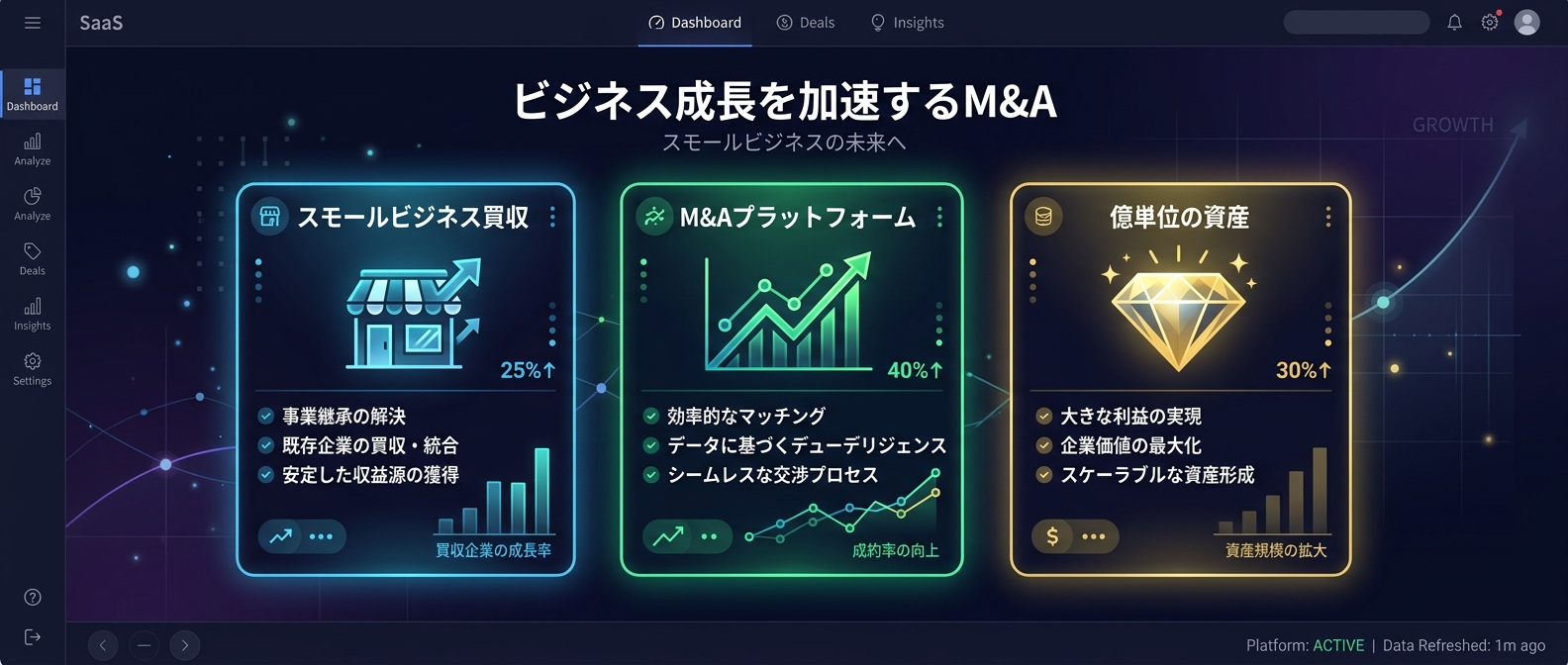 スモールビジネスを買収し、億単位の資産を築く起業家たち