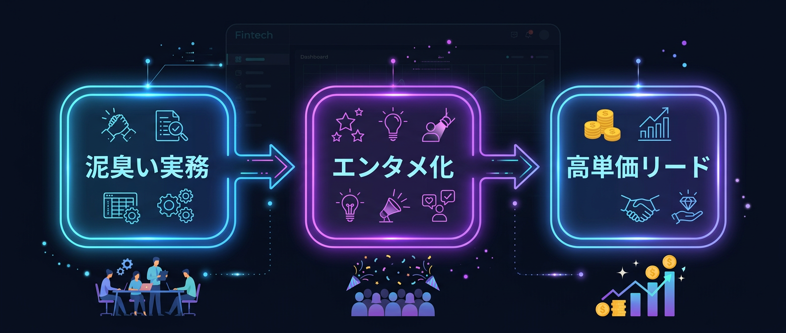 実務をエンタメ化し、高単価リードを獲得するプロセス