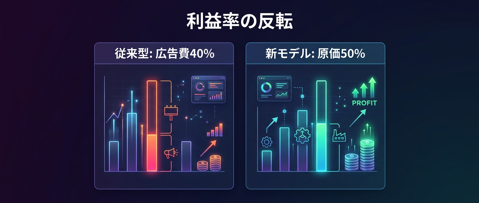 広告費を削り原価に回す「物語還元ファネル」の構造
