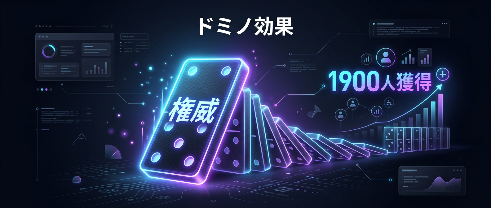 広告費ゼロで拡散する「権威ドミノ・ファネル」の構造