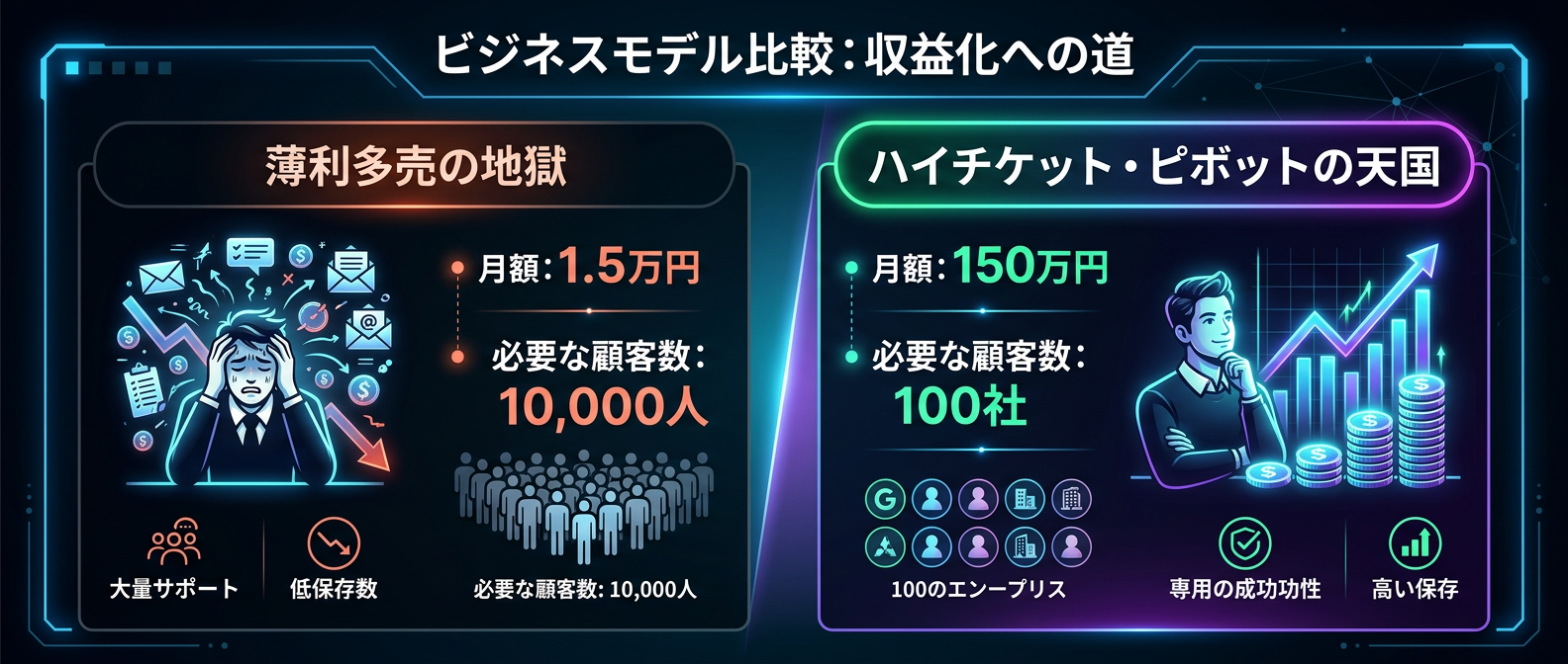 薄利多売の地獄とハイチケット・ピボットの天国