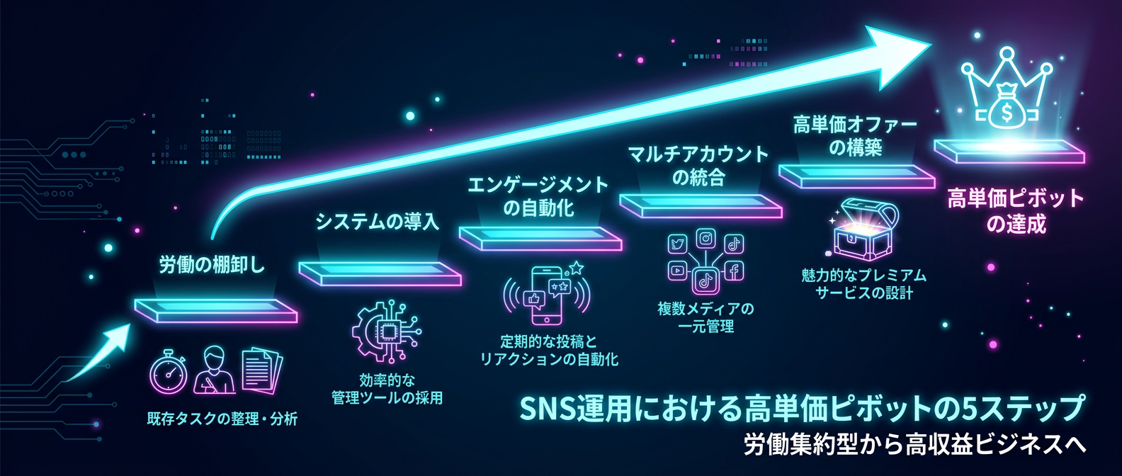 SNS運用をシステム化する5つのステップ