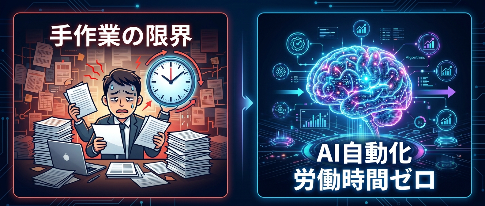 手作業の限界を突破するAI自動化