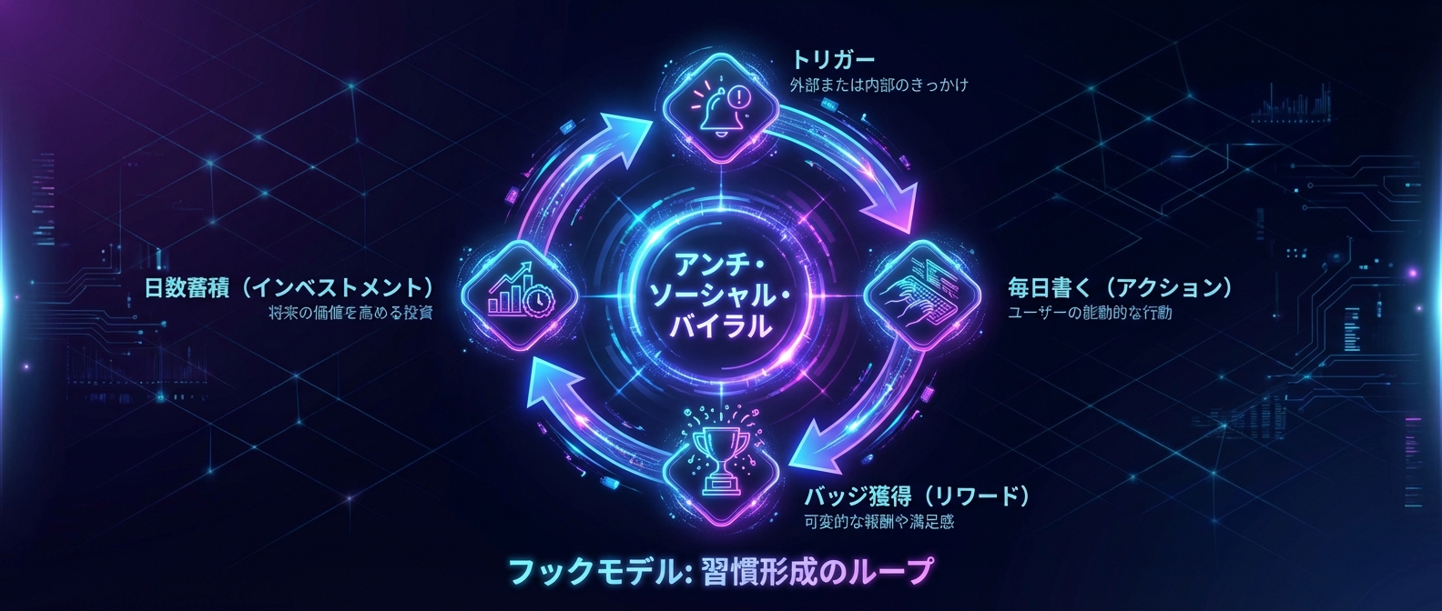 アンチ・ソーシャル・バイラルを生み出す「Hooked(フックモデル)」のループ